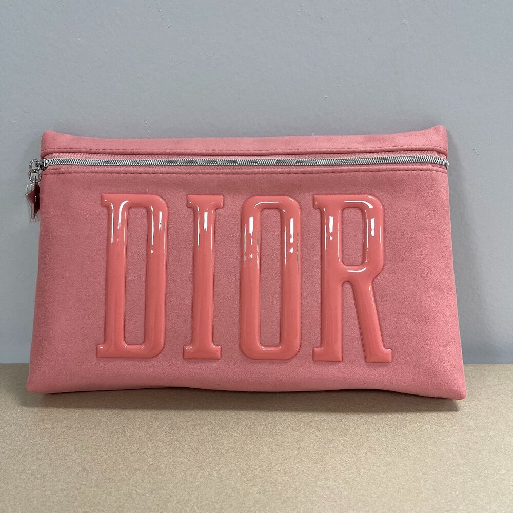 Dior Beaute Pink Cosmetic PouchClutch  Gwp  New